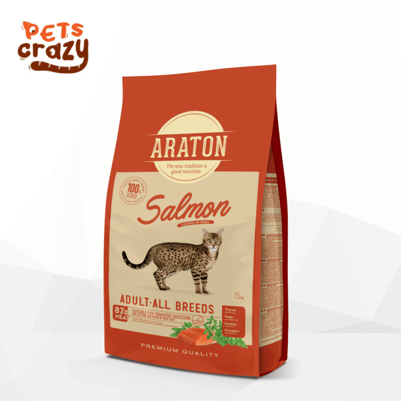 Salmon with Poultry - Cat Dry Food | Araton