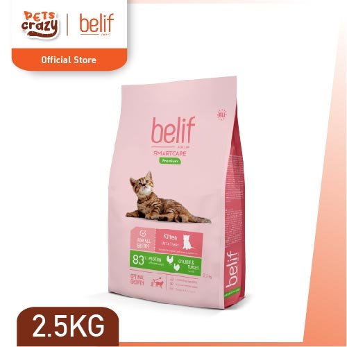 Kitten with Poultry Dry Food for Kitten & Growing Cats | Belif