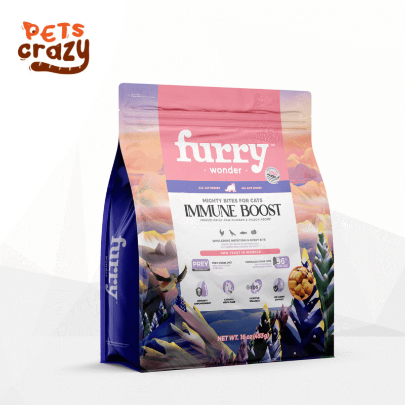 ” Immune Boost“ - Freeze-Dried Raw Pigeon & Chicken Recipe for Cats | Furry Wonder