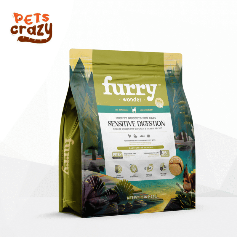 Furry Wonder Freeze-Dried Raw Rabbit & Chicken Recipe for Cats - Sensitive Digestion