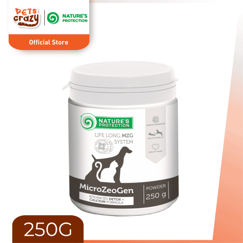 Microzeogen with Calcium Formula for Dogs and Cats (250g) | Nature's Protection Complementary Feed