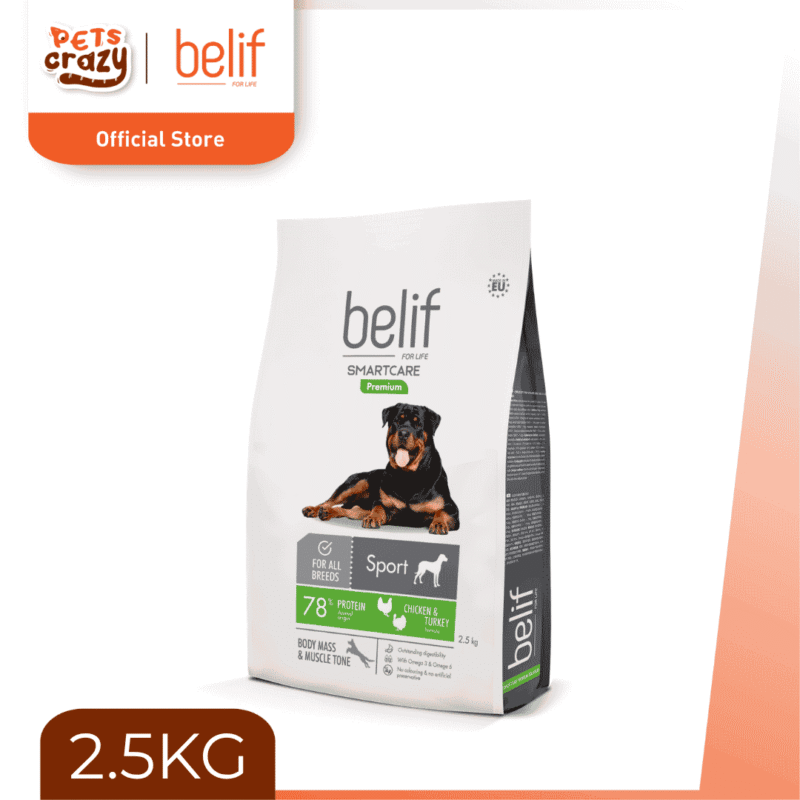 Active Sport Adult Dogs with Chicken & Turkey | Belif Dog Dry Food