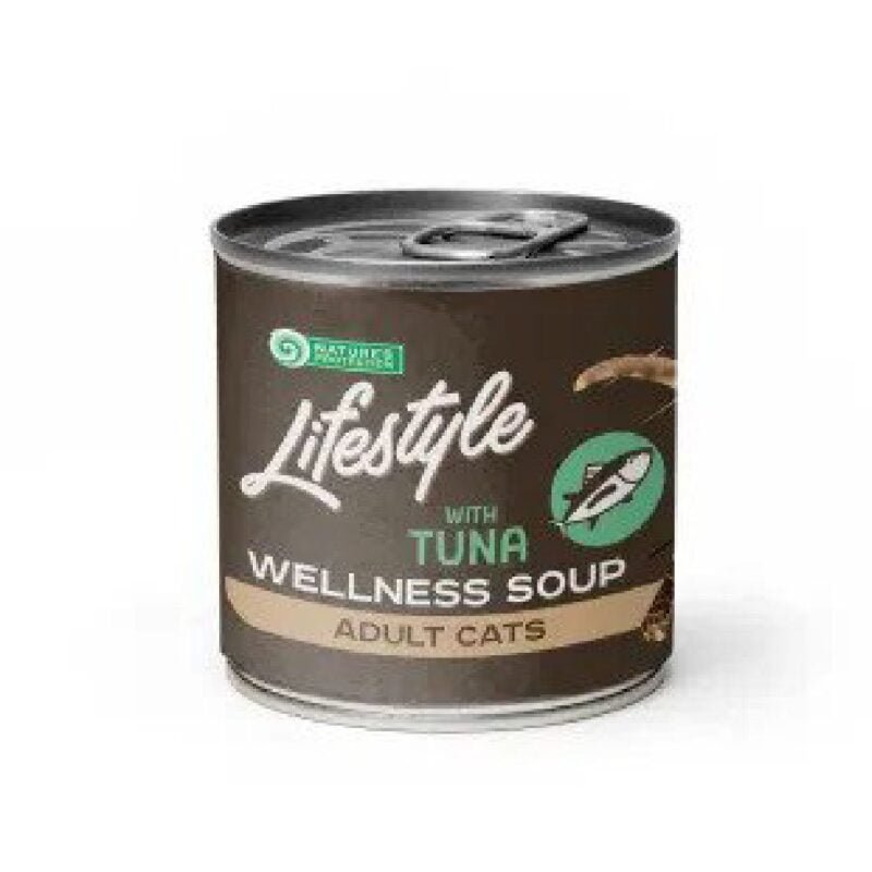 Wellness Soup for Adult Cats with Sensitive Digestion with Tuna | Nature's Protection Cat Wet Food *Lifestyle Series*
