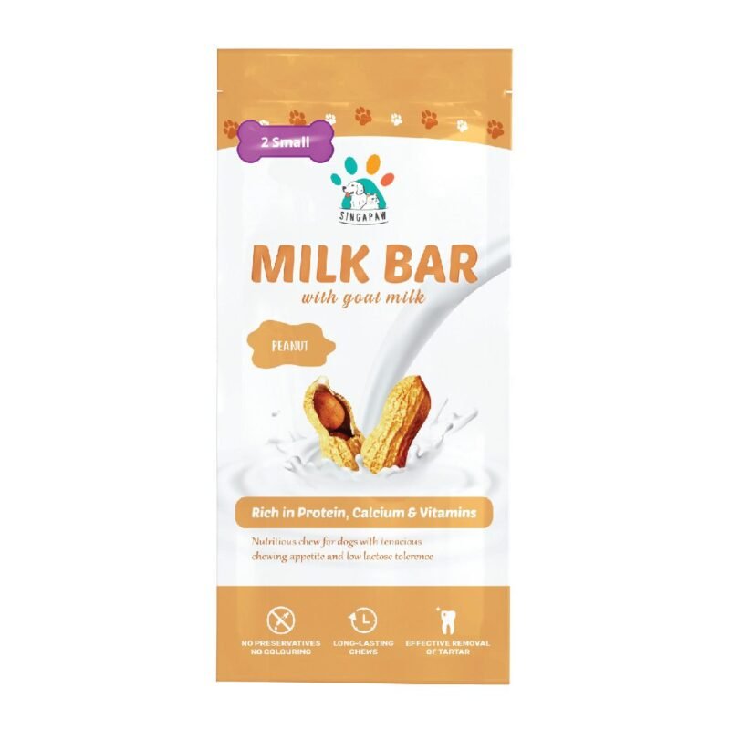 Peanut Milk Bar Dog Snack | Singapaw