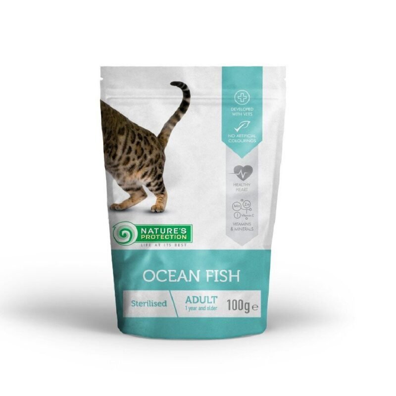 Sterilised Adult Cats with Ocean Fish | Nature's Protection Cat Pouch *Super Premium Series*