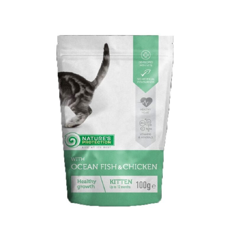 Kittens with Ocean Fish & Chicken | Nature's Protection Cat Pouch *Super Premium Series*