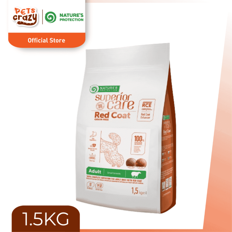 Red Coat Lamb Adult Small Breed Tear Stains Off | Nature's Protection Superior Care Dog Dry Food
