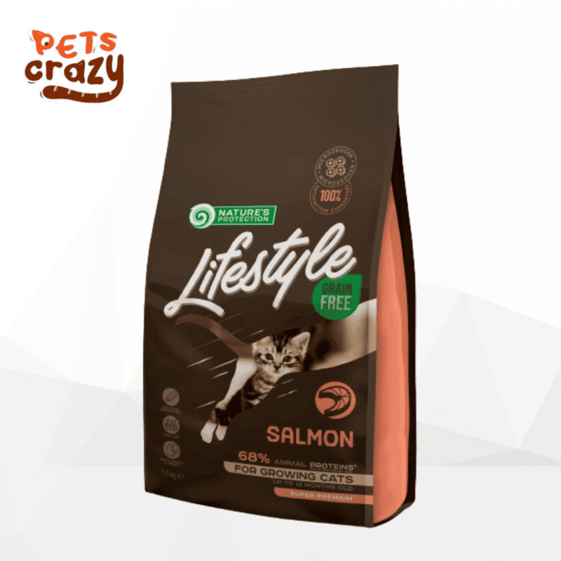 Salmon + Krill Kitten Lifestyle Grain Free Series Dry Food | Nature's Protection