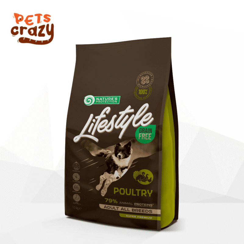 Poultry Adult for All Breed Dog Lifestyle Grain Free Series Dry Food | Nature's Protection