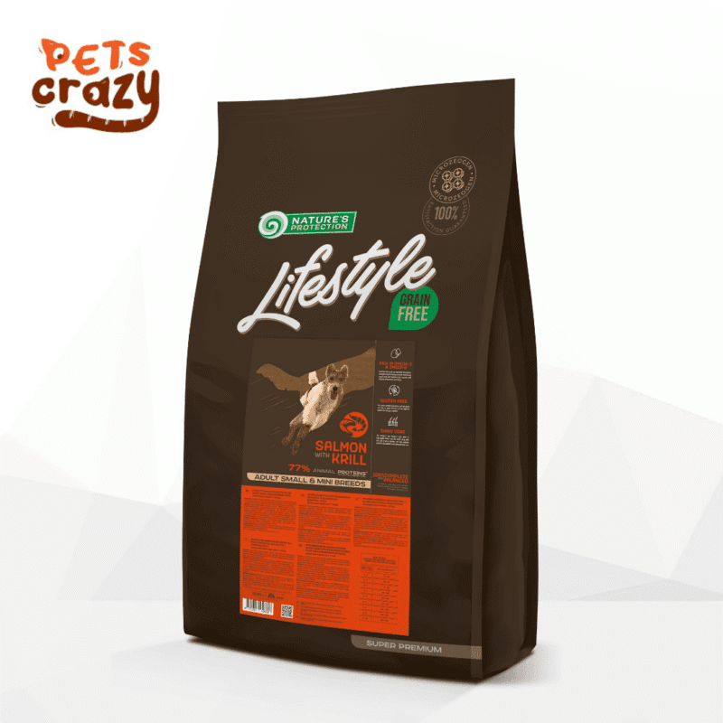 Salmon +  Krill for Adult Small & Mini Breed Dog Lifestyle Grain Free Series Dry Food | Nature's Protection