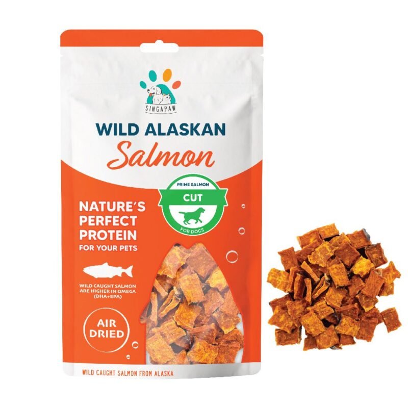 Prime Salmon Cut Dog Snack 70g | Singapaw