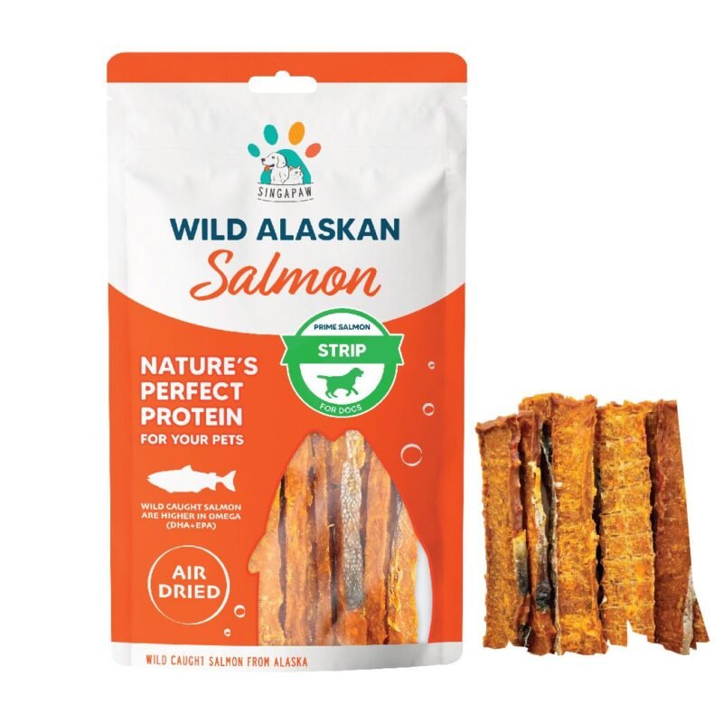 Prime Salmon Jerky Dog Snack 70g | Singapaw