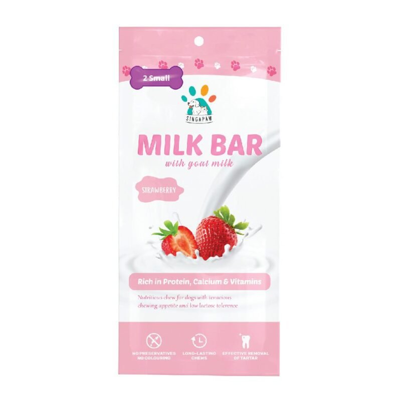 Strawberry Milk Bar Dog Snack | Singapaw