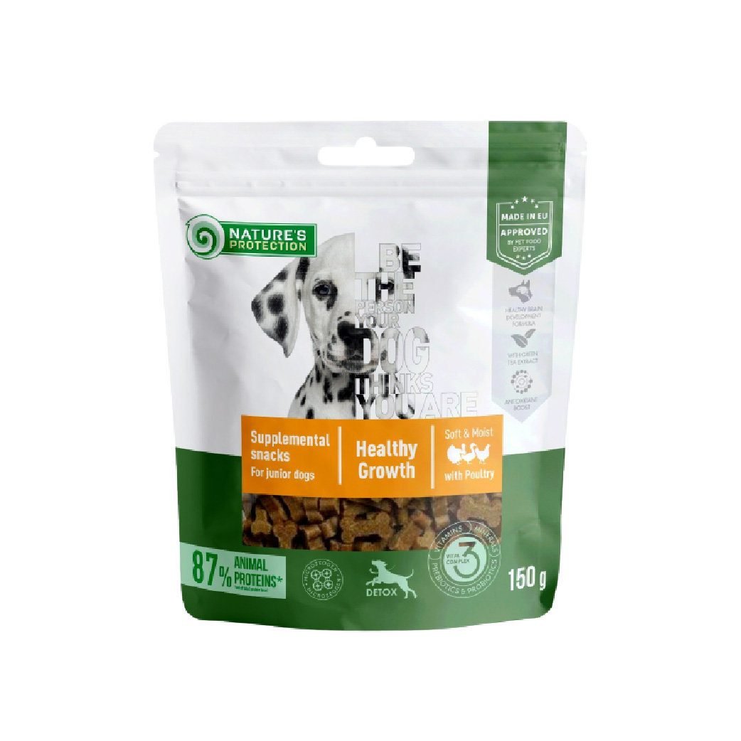 Healthy Growth (Poultry) Adult Dog Snack 150g Nature’s Protection