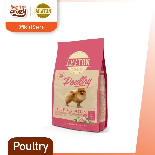 Adult Poultry (15KG) All Breed Dog Dry Food | Araton