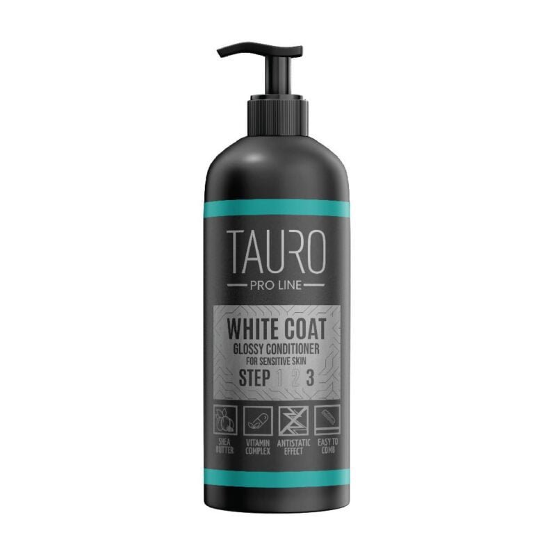 White Coat Glossy Conditioner for Dogs and Cats | Tauro Proline