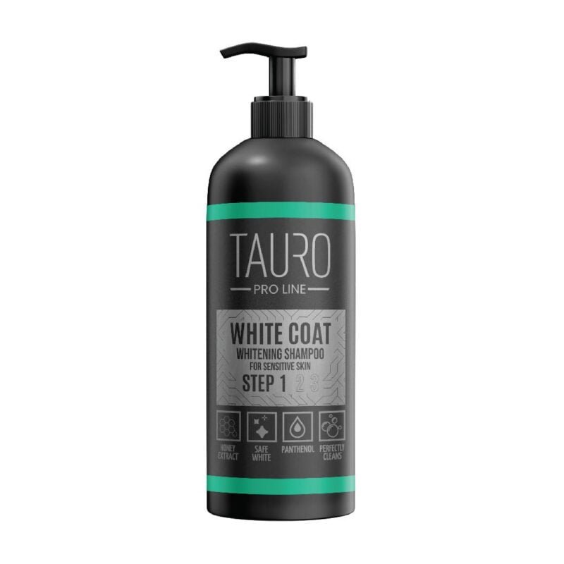 White Coat Whitening Shampoo for Dogs and Cats | Tauro Proline