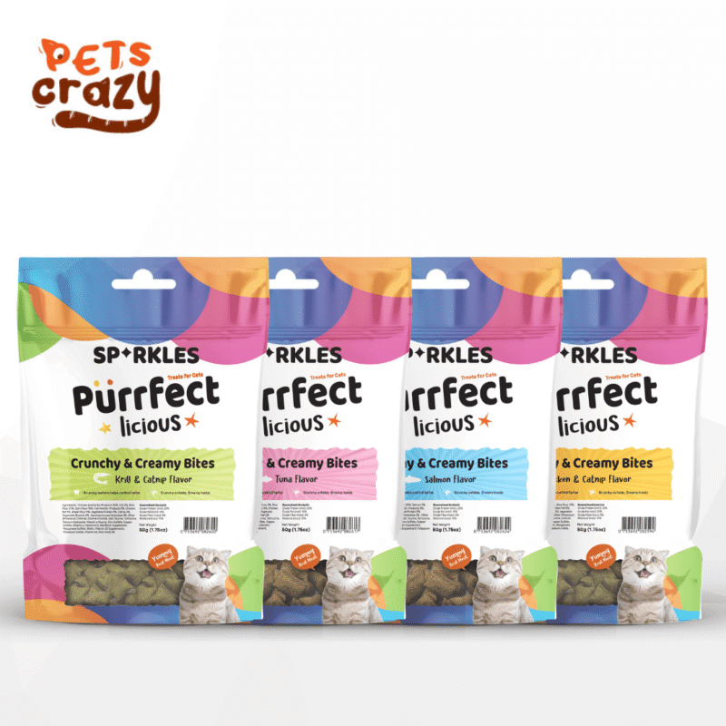 Crunchy & Creamy Cat Treats 50g | Sparkles Purrfectlicious