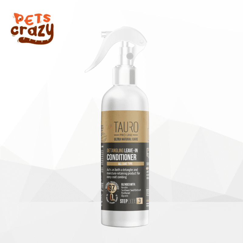 Ultra Natural Care Detangling Leave-In Conditioner Spray for Dogs and Cats Coat | Tauro Pro Line