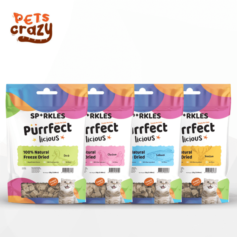 100% Natural Freeze Dried Cat Treats 25g | Sparkles Purrfectlicious