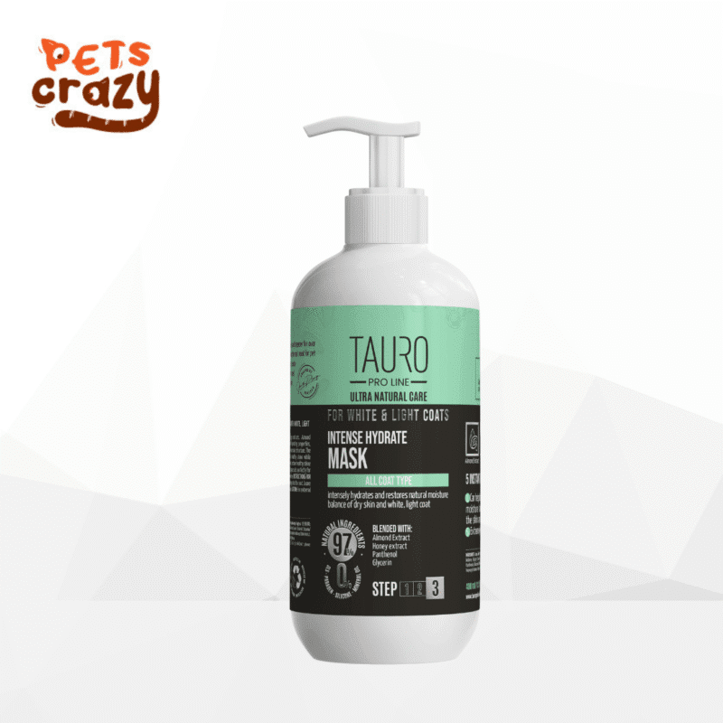 Intense Hydrate Mask for Dogs and Cats with White & Light Coat | Tauro Pro Line *Ultra Natural Care*