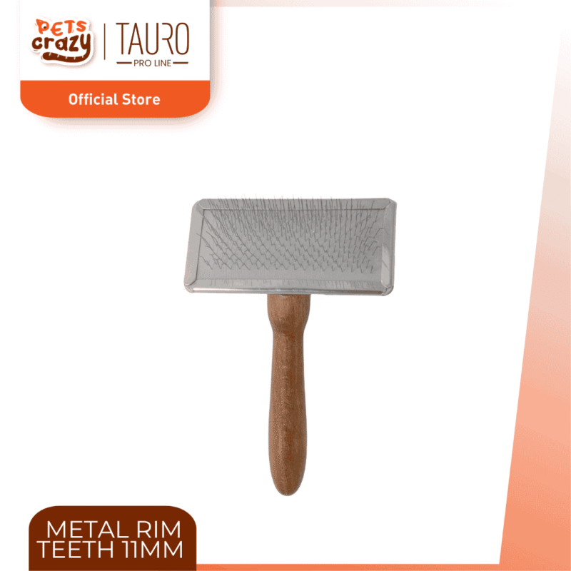 Classic Wooden Brush with Metal Rim | Tauro Pro Line Prestige Collection