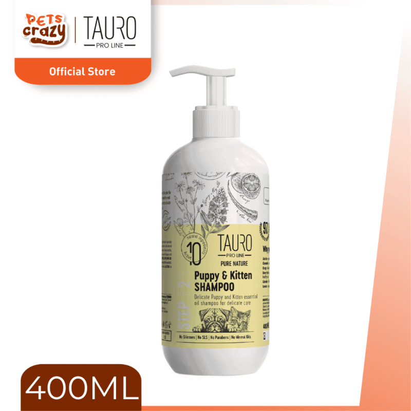 Delicate Puppy & Kitten Gentle Coat Shampoo for Pets | Tauro Pro Line Pure Nature Series