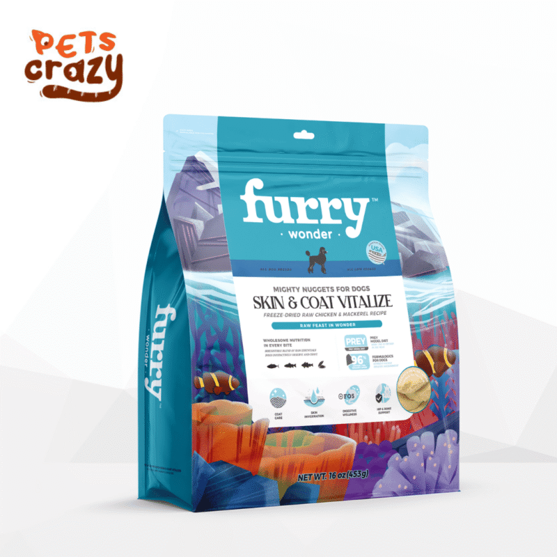 Furry Wonder Freeze-Dried Raw Chicken & Mackerel Recipe for Dog Skin & Coat Vitalize