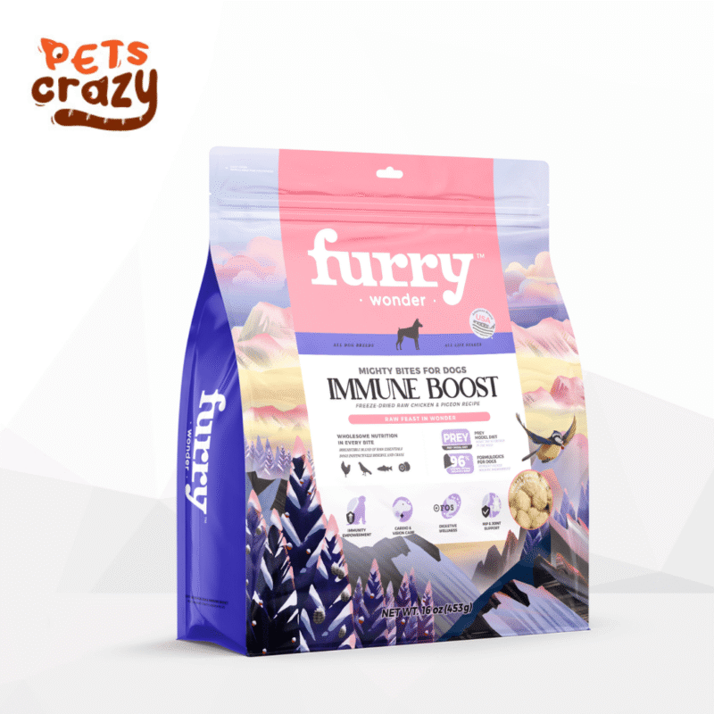 Furry Wonder Freeze-Dried Raw Chicken & Pigeon for Dogs Immune Boost