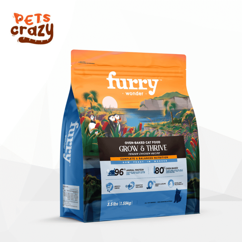 Furry Wonder Grow & Thrive Oven-Baked Tender Chicken Recipe for Cats 3.5IB (1.59kg)