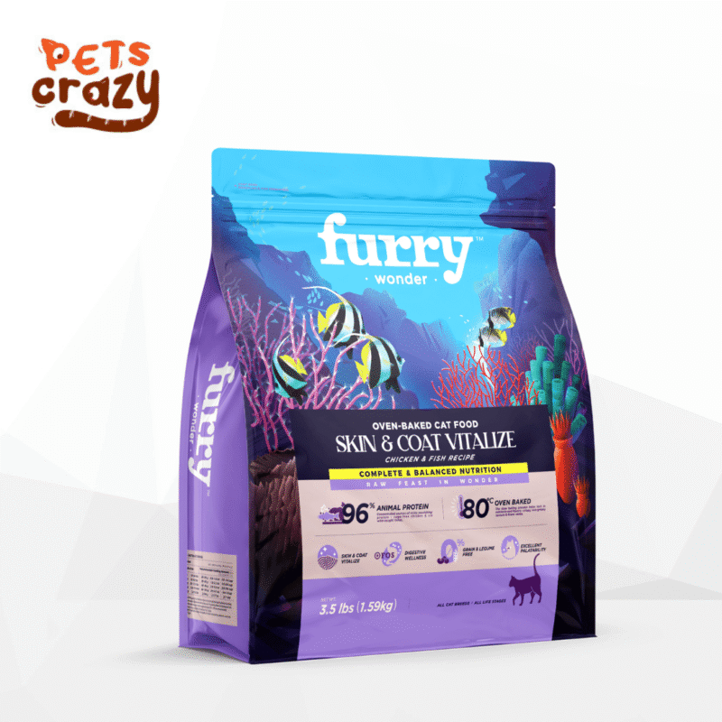 Furry Wonder Skin & Coat Vitalize Oven Baked Chicken & Fish Recipe for Cats 3.5IB (1.59kg)
