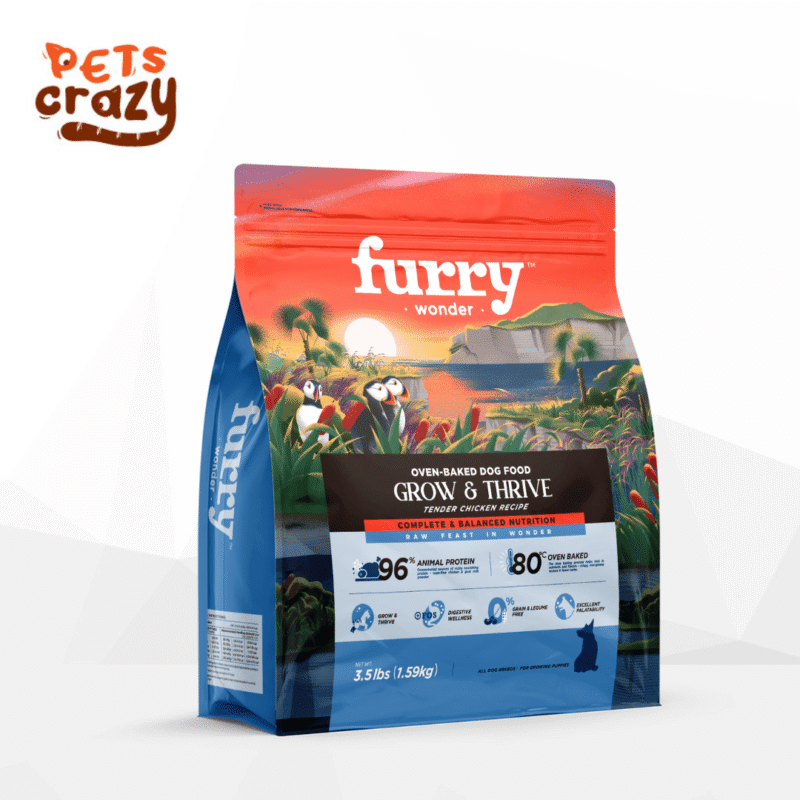 Furry Wonder Grow & Thrive Oven-Baked Tender Chicken Recipe for Dogs 3.5IB (1.59kg)