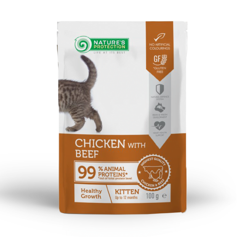 Chicken with Beef | Nature's Protection Cat Pouch *Super Premium Series*