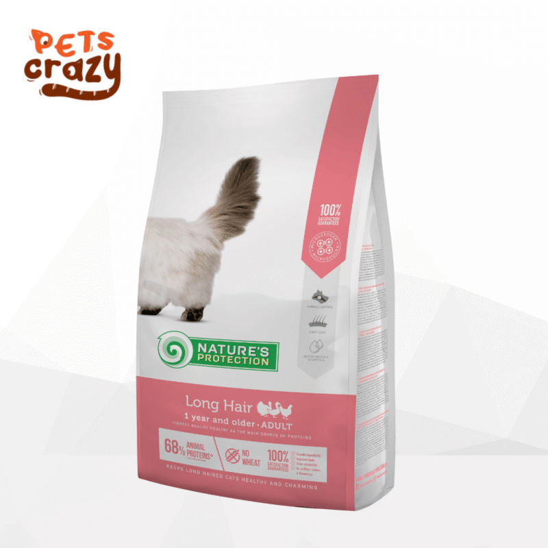 Long Hair Cats with Poultry | Nature's Protection Super Premium Cat Dry Food