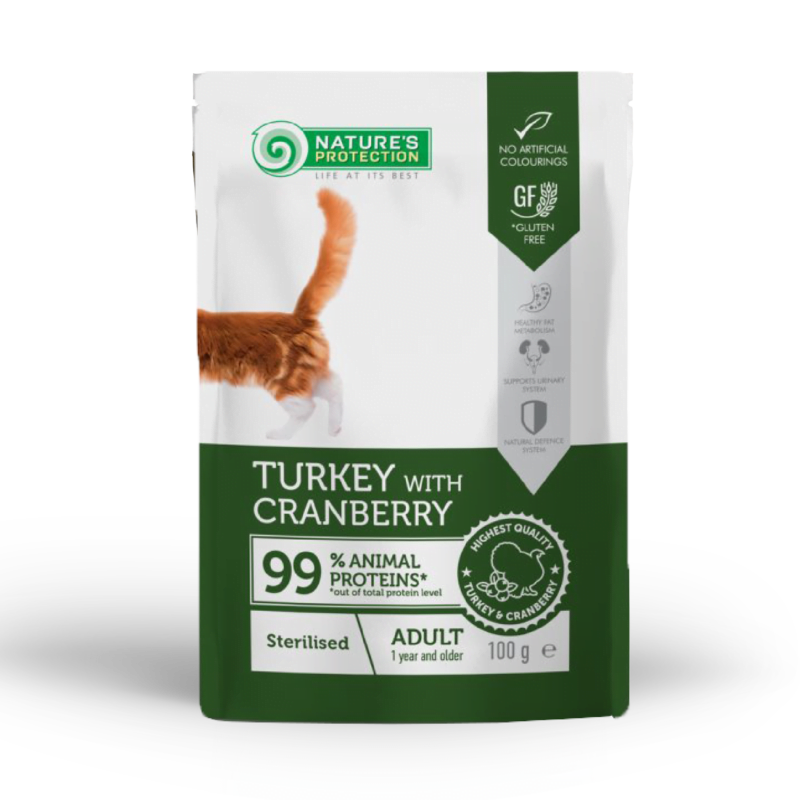 Turkey with Cranberry | Nature’s Protection Cat Pouch *Super Premium Series*