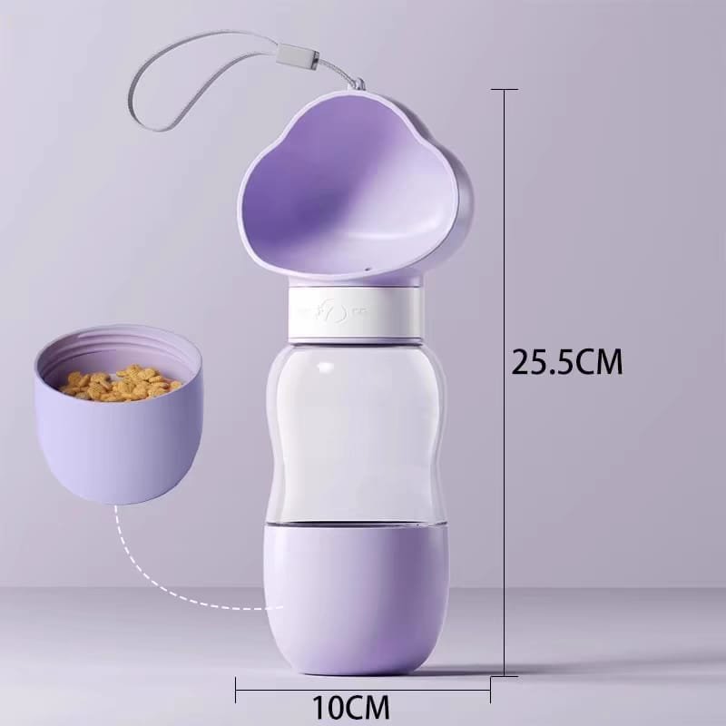<11.11.Gift> Portable Food 200ml and Water 350ml Container/Feeder (Random Color)