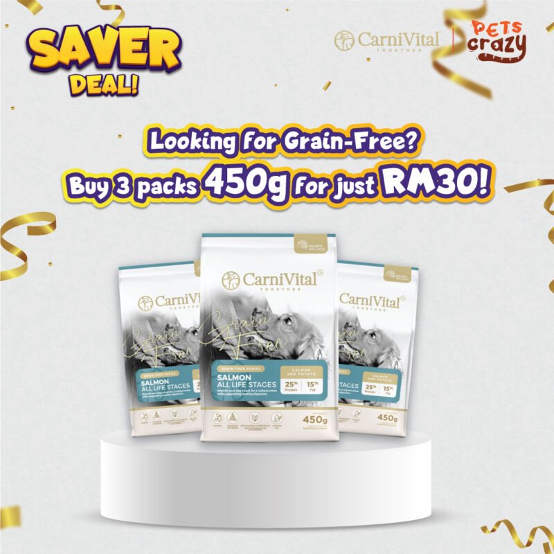 [Saver Deals] CarniVital Grain Free Salmon (450g) x 3
