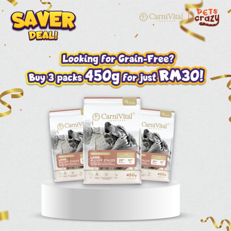 [Saver Deals] CarniVital Grain Free Lamb (450g) x 3