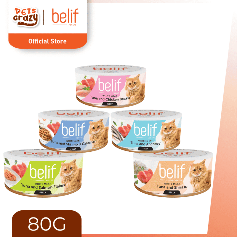 Belif Canned Wet Food in Jelly for Cats 80g