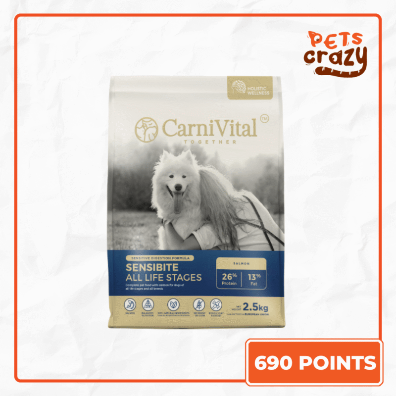 Gift Redeem - Sensibite Salmon with Superior Formula Dog Dry Food (2.5kg)