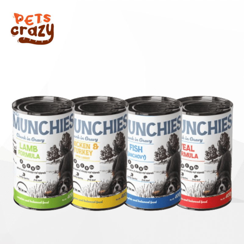 Munchies Chunk in Gravy Dog Canned Wet Food 400g | Munchies