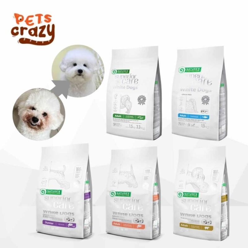 White Dog Series - Tear Stains Off | Nature's Protection