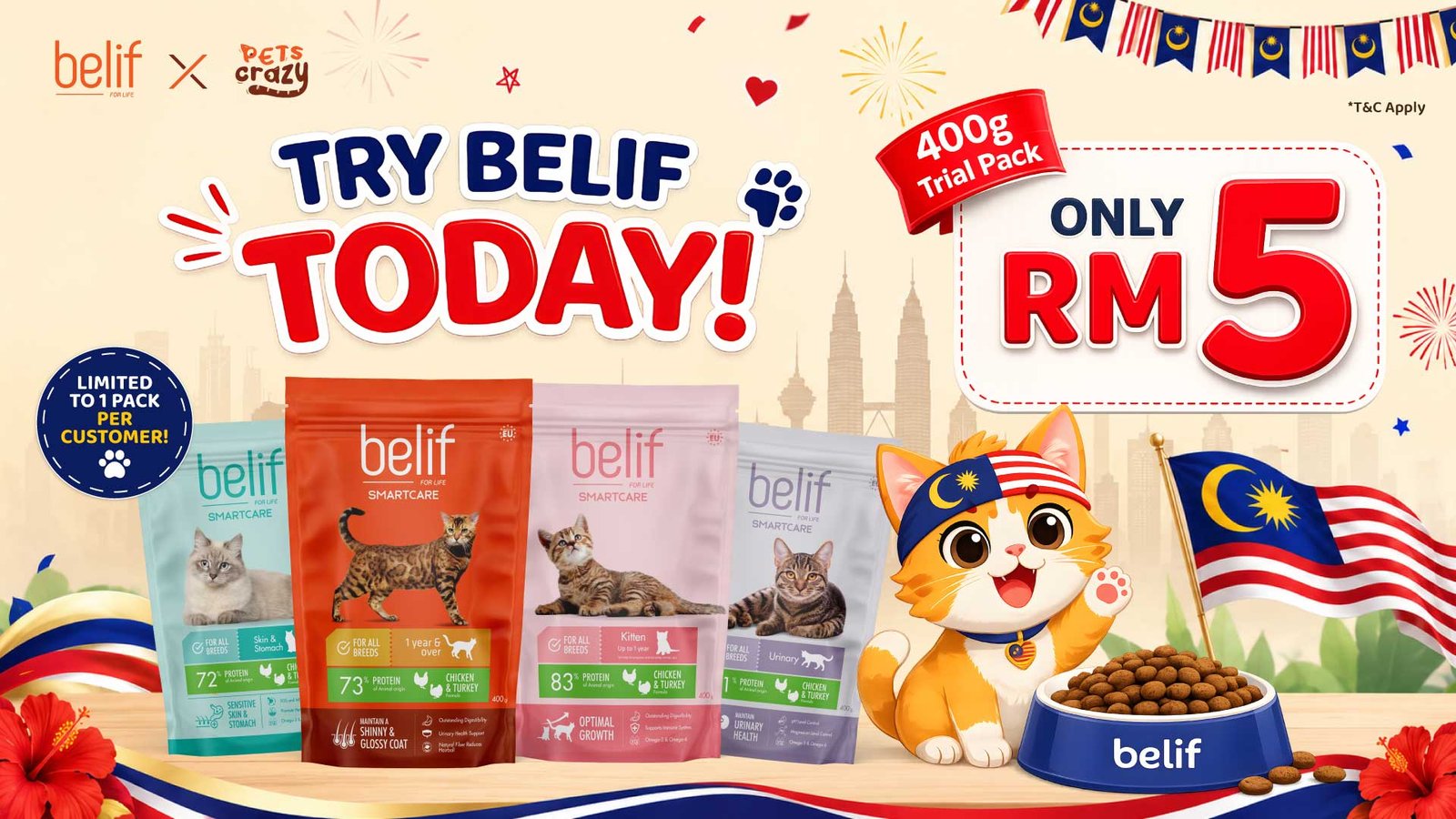 RM5 for 400g Belif