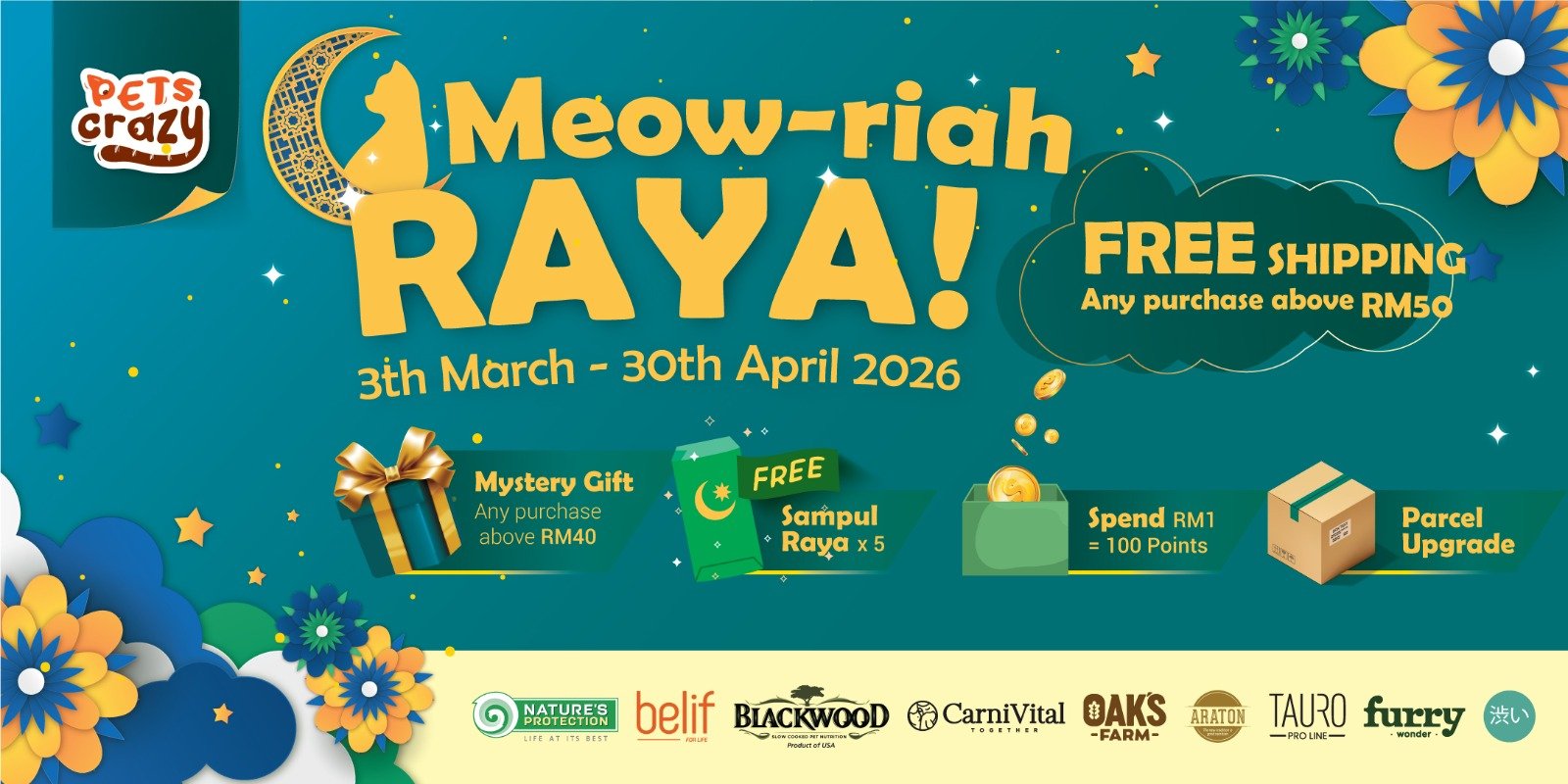 Meow-riah Raya!
