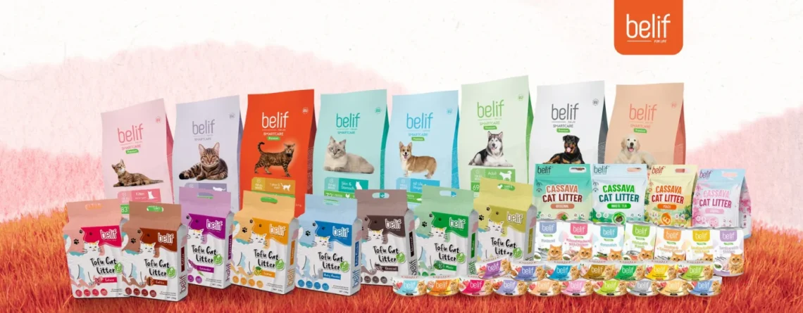 Belif Smartcare cat food range Malaysia including Kitten, Chicken and Turkey, Sensitive Skin and Stomach, and Urinary variants