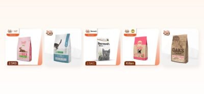 Kitten dry food bags from Belif, Nature's Protection, Dormeo's, Araton and Oak's Farm at PetsCrazy